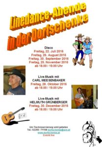 Linedance-Abende 2016