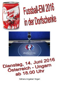 Europameisterschaft-Fussball 14.6.2016