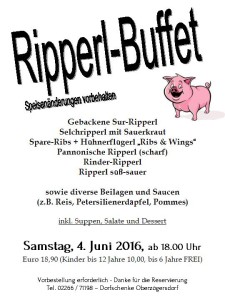 Ripperl-Buffet 2016