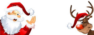 Weihnachtsmann und Rudolph