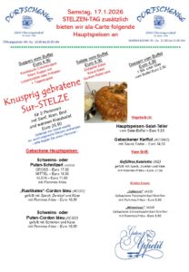 Mittags-Menü-Buffet Mi.-Fr. // Grosses Wochenend-Buffet Sa.+So.